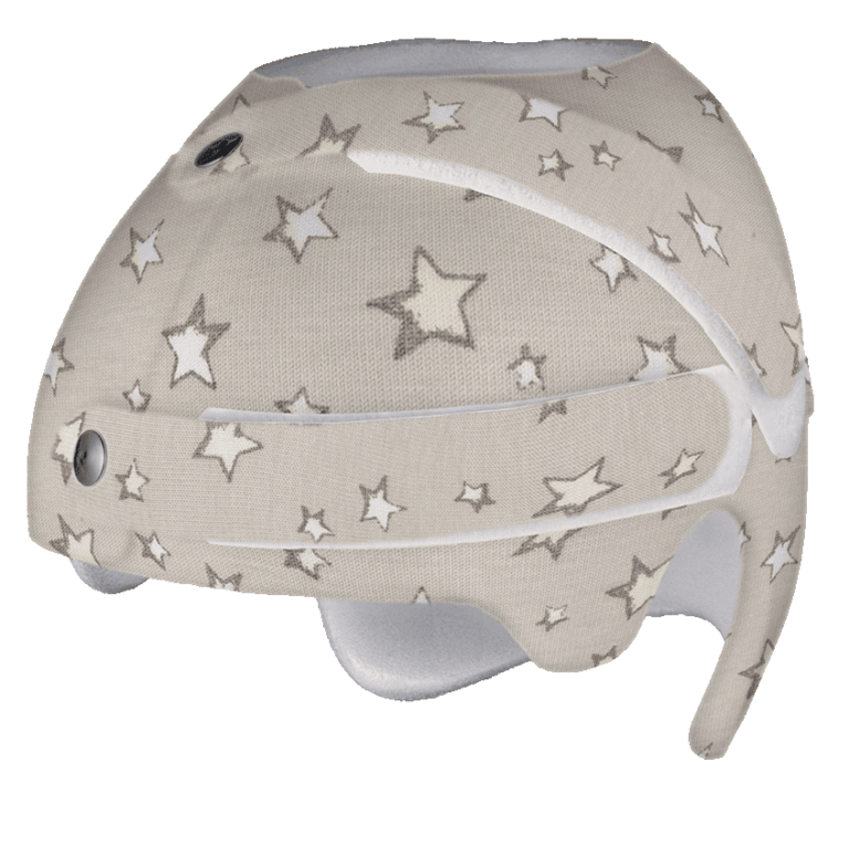 Helmtherapeut Babybeau redressiehelm sterren licht beige